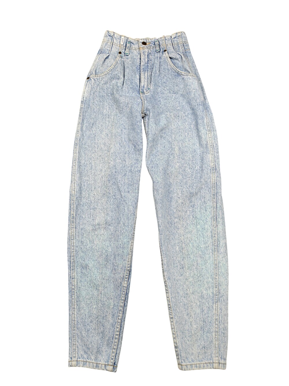 VIntage Lee Jeans Womens 23x30.5 Waist Blue Acid Wash Mom High Rise Relaxed